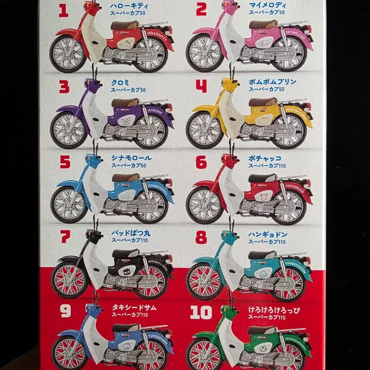 [BUNJANG] Honda Super Cub Sanrio Characters 1/24 Scale Model Figure (Keropi) / 혼다 슈퍼커브 산리오 캐릭터즈 1/24 스케일 모형 피규어