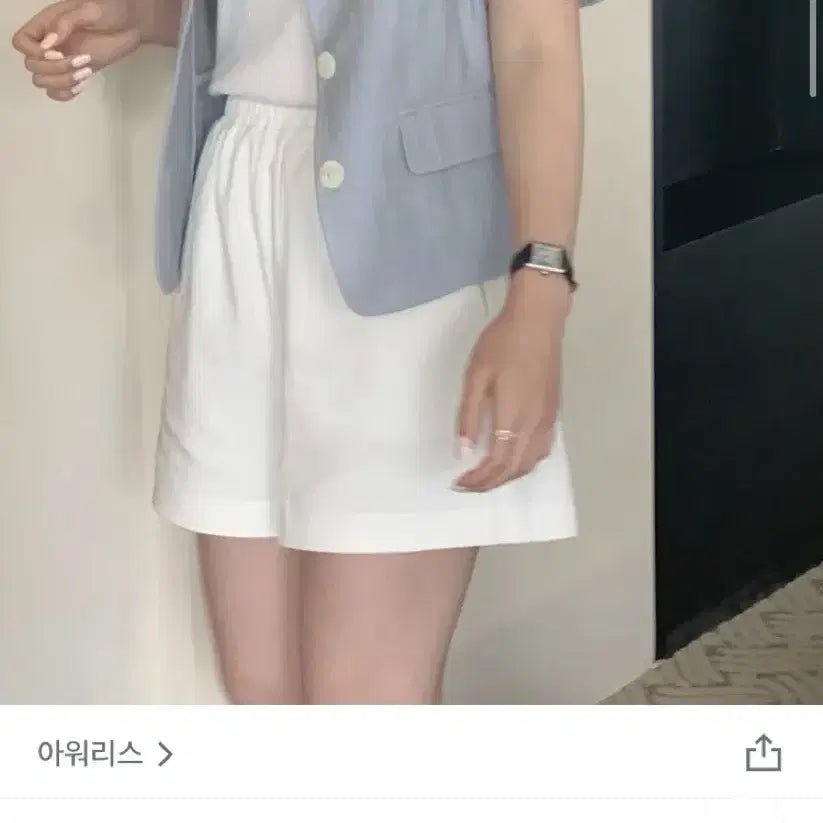 [BUNJANG] Ouris Diana Linen Jacket - Black / 아워리스 베지터블 다이애나 린넨 반팔 자켓 / 블랙 뮤렛메리엔