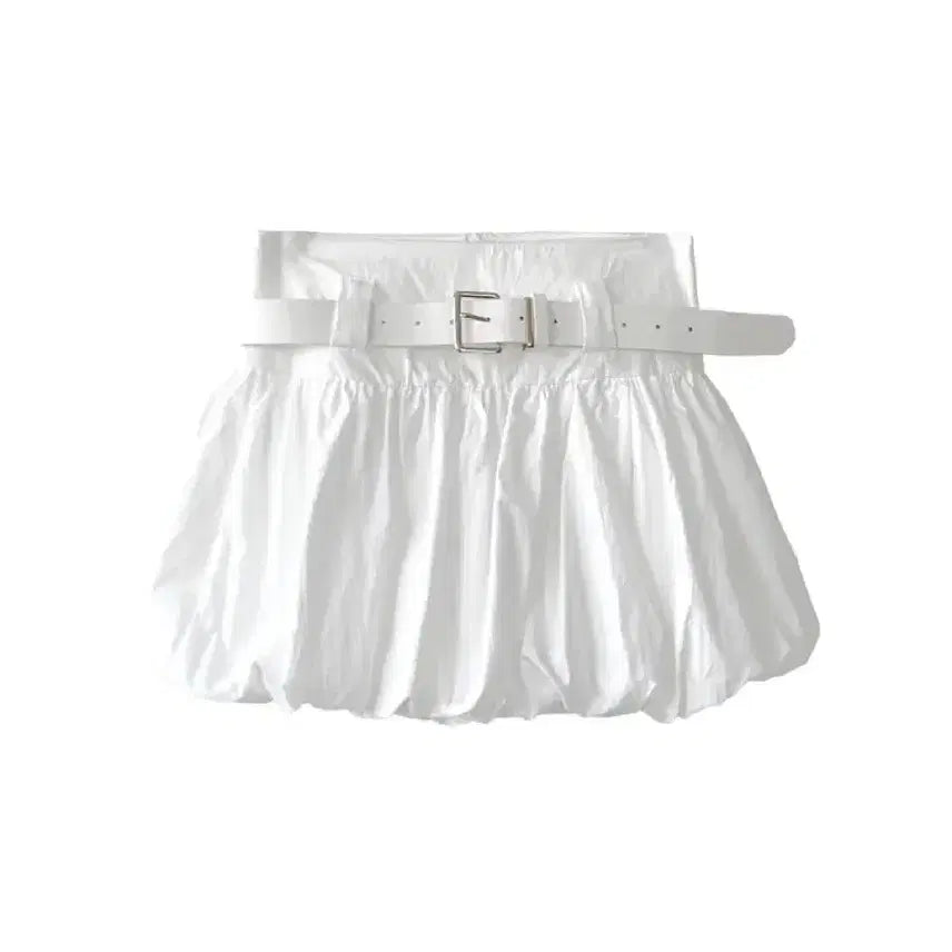 [BUNJANG] Jeanne Belt Balloon Skirt / 잔느 벨트 벌룬 스커트