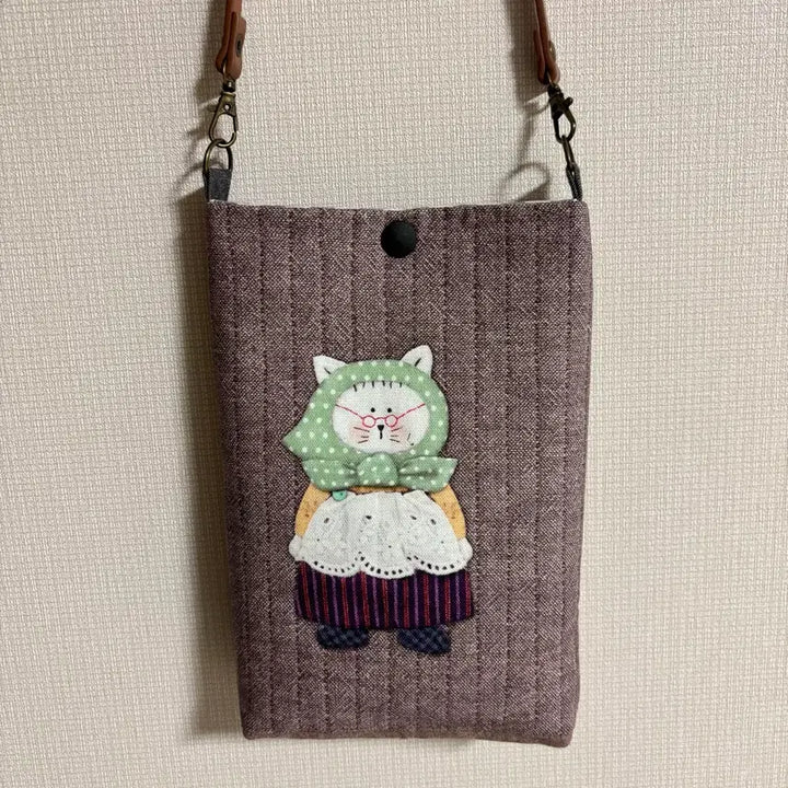 [BUNJANG] Quilted Cat Mini Tote Bag / 퀼트 냥이 미니 토트백