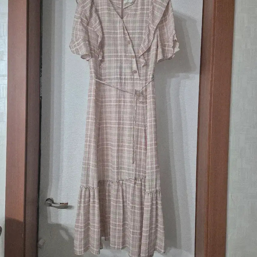 [BUNJANG] Olive Des Olive Check Long Dress / 올리브데올리브 체크 롱원피스