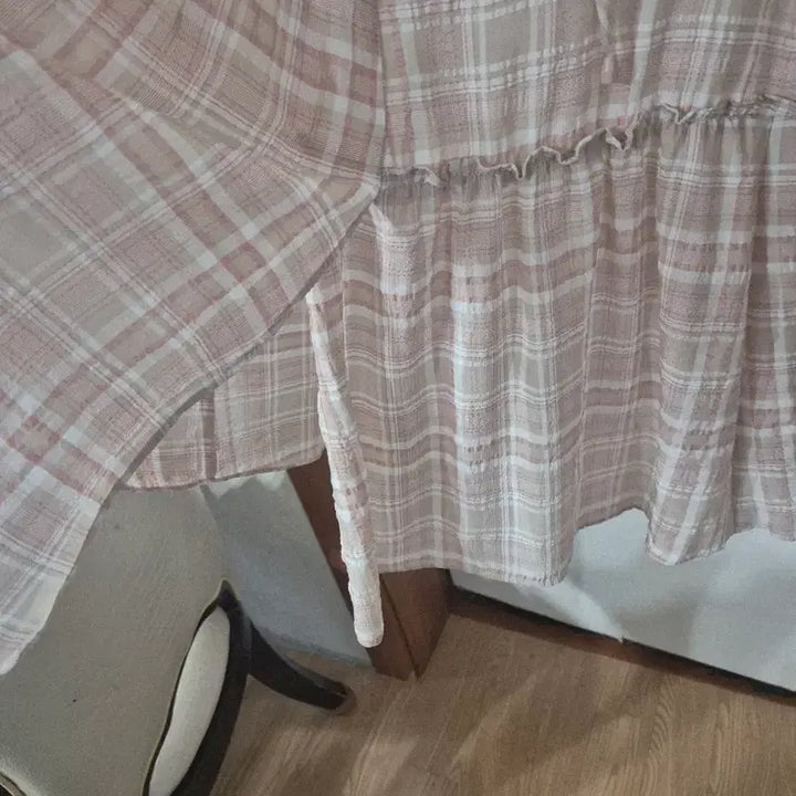[BUNJANG] Olive Des Olive Check Long Dress / 올리브데올리브 체크 롱원피스