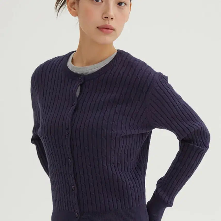 [BUNJANG] Spao Round Neck Cardigan / 스파오 라운드넥 카디건