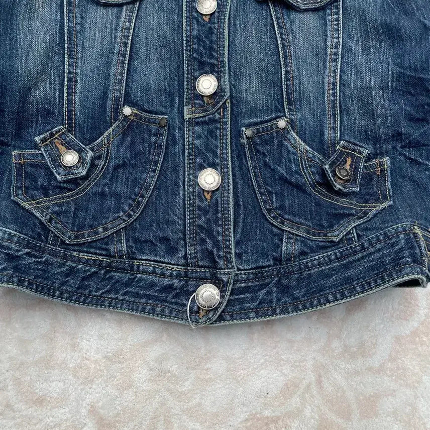 [BUNJANG] Vintage Cropped Western Denim Jacket / Vintage Cropped western Denim Jacket