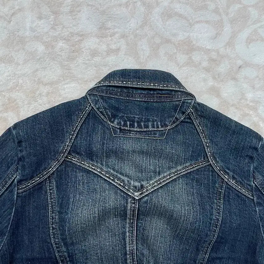 [BUNJANG] Vintage Cropped Western Denim Jacket / Vintage Cropped western Denim Jacket