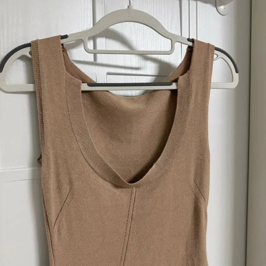 [BUNJANG] Unbalanced Mini Knit Dress / 섹시 미니 언발 니트 원피스 휴양지 룩