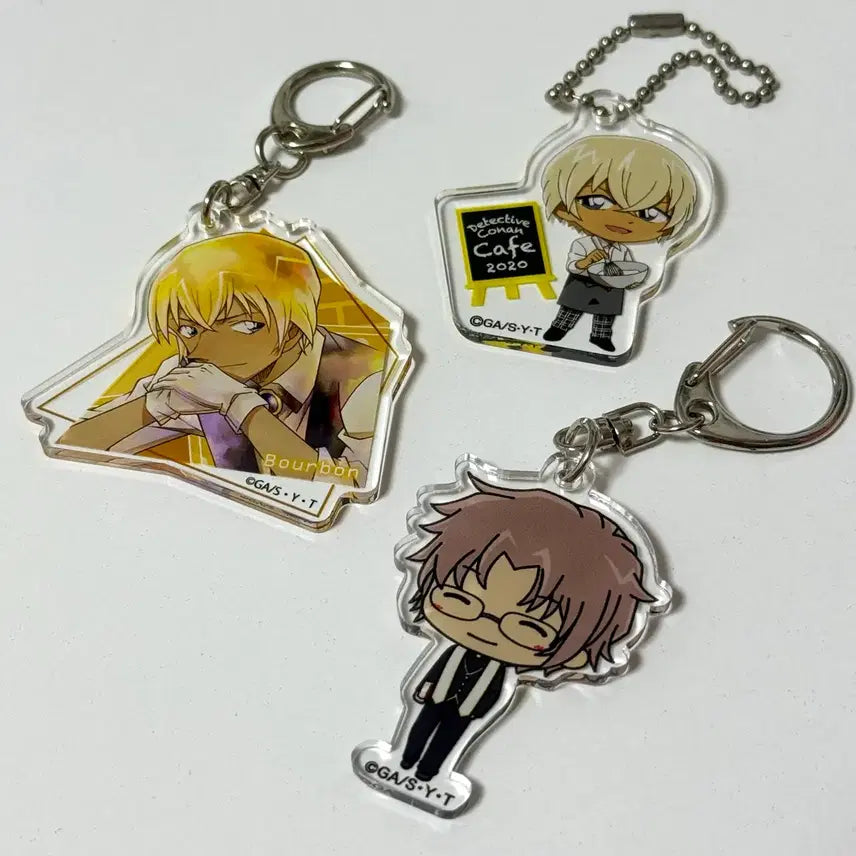 [BUNJANG] Detective Conan Okiya Subaru and Amuro Tooru Acrylic Keyring Set / 명탐정 코난 오키야 스바루 아무로 토오루 아크릴 키링