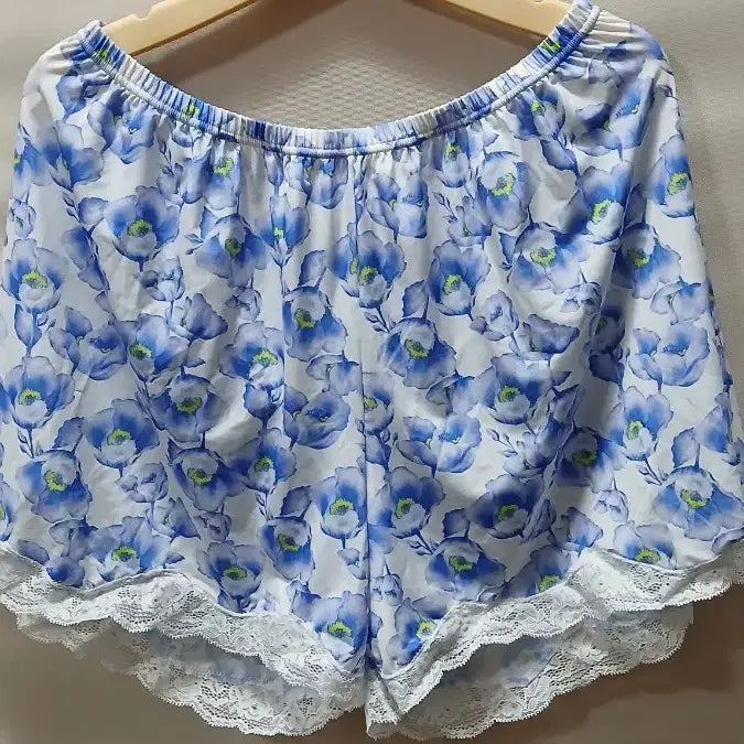 [BUNJANG] Guess Floral Lace Pajama Shorts / 게스 플라워 레이스 반바지 꽃무늬 여성 잠옷 바지