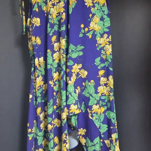 [BUNJANG] Floral Print Cami Long Dress / 플라워 프린트 끈나시 롱 원피스