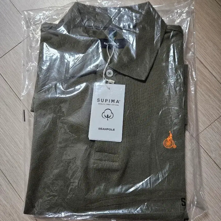 [BUNJANG] Beanpole Supima Cotton Polo Shirt (Olive) - S / 빈폴수피마코튼 피케티셔츠(반팔_올리브 컬러)