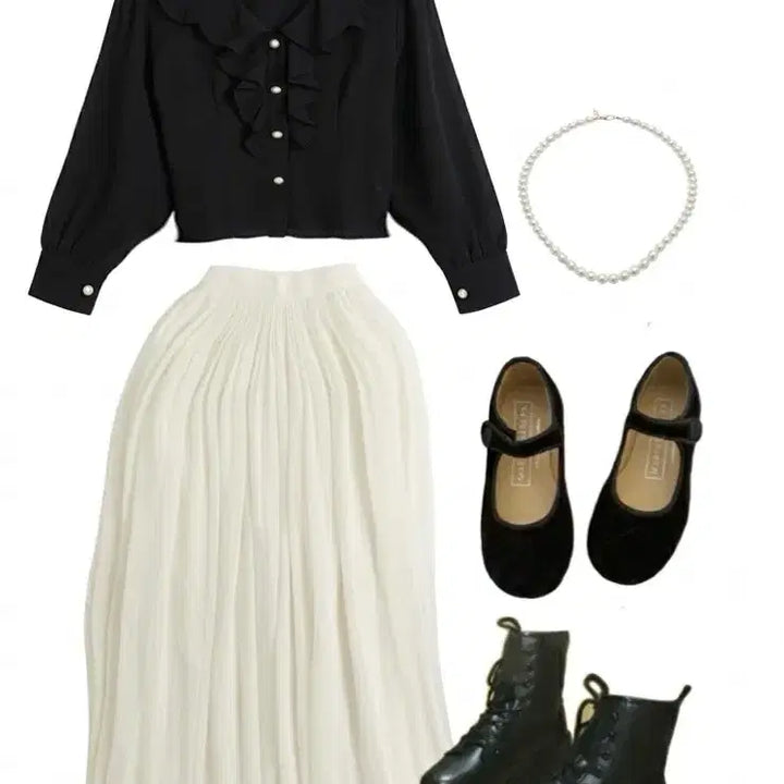 [BUNJANG] Vintage Style Graduation Photo Outfit Set / (보증금X) 긴팔ver S / M 보유 졸업사진 단정st 경성의복 세트