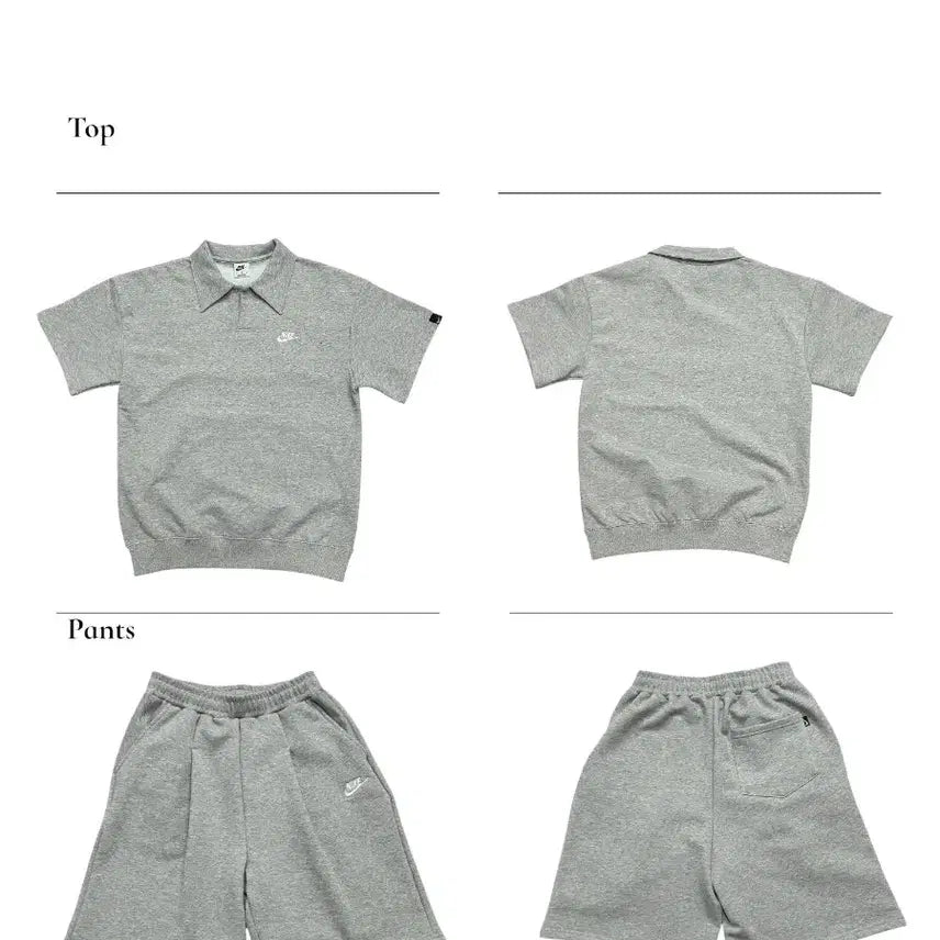 [BUNJANG] Nike Casual Polo Shirt and Shorts Set / 나이키 캐주얼 카라 반바지 세트