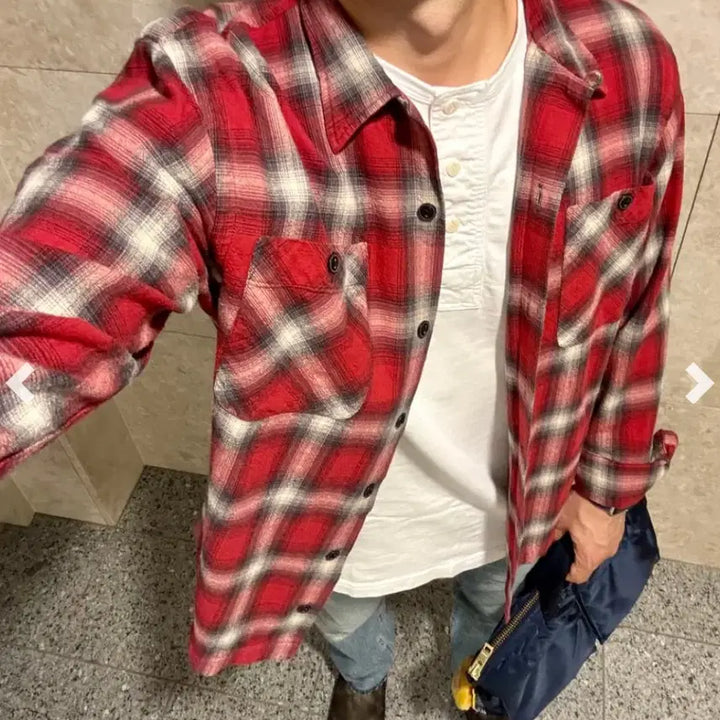 [BUNJANG] RRL Western Flannel Plaid Shirt Jacket / 더블알엘 rrl 웨스턴 플란넬 플래드 셔츠 자켓