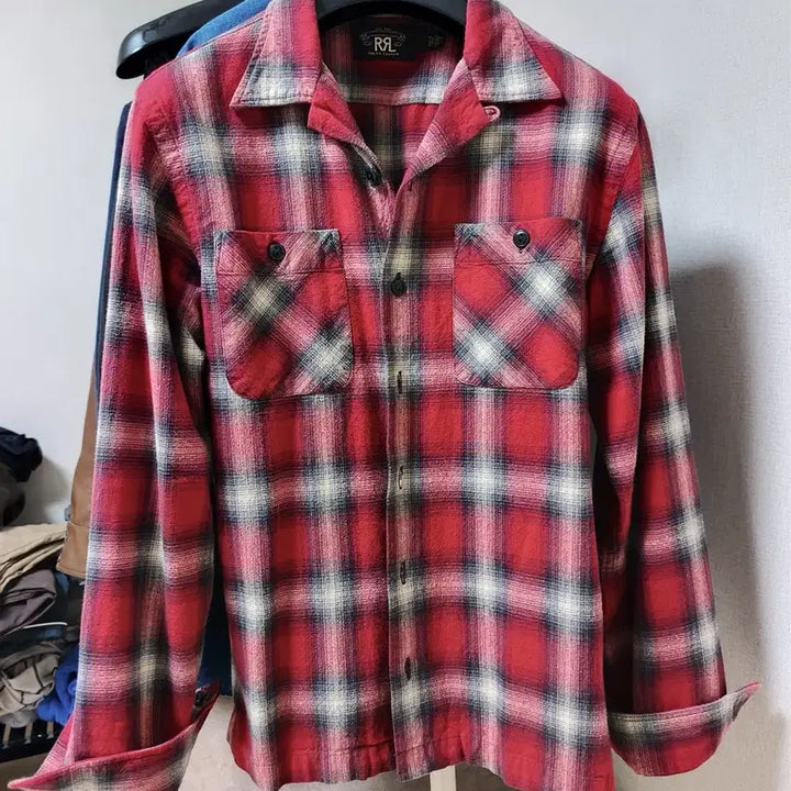 [BUNJANG] RRL Western Flannel Plaid Shirt Jacket / 더블알엘 rrl 웨스턴 플란넬 플래드 셔츠 자켓