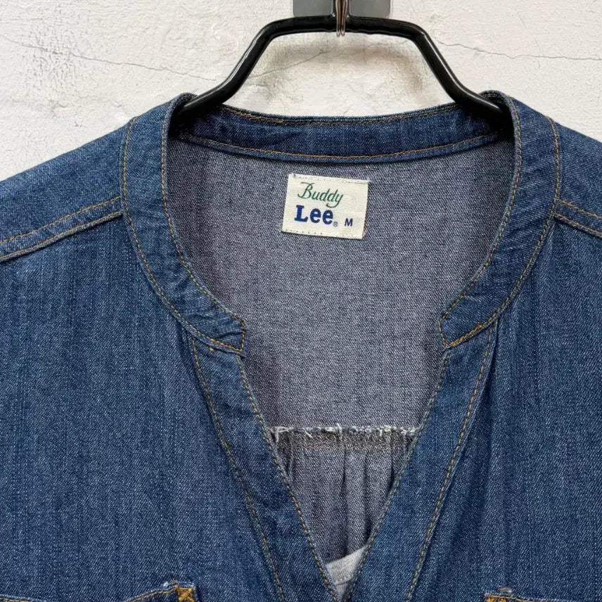[BUNJANG] Lee Denim Snap Button Midi Dress / Lee 리 스냅 버튼 데님 청 원피스 M