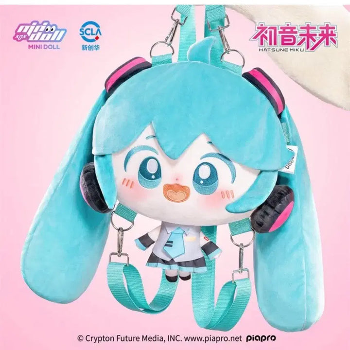 [BUNJANG] Hatsune Miku Mini Doll Backpack / 하츠네 미쿠 미니돌 빅헤드 인형 가방(새상품)
