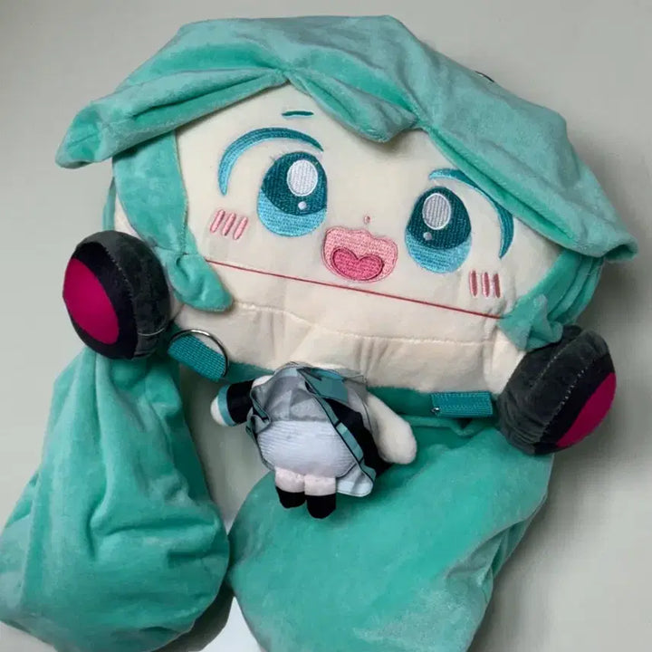 [BUNJANG] Hatsune Miku Mini Doll Backpack / 하츠네 미쿠 미니돌 빅헤드 인형 가방(새상품)