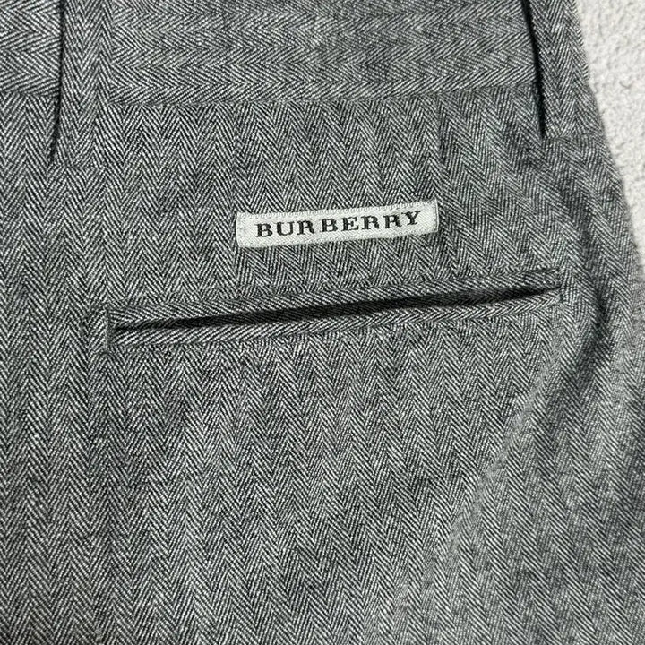 [BUNJANG] Burberry Golf Herringbone Check Gray Wool Pants / 30-31 버버리 골프 헤링본 체크 그레이 울팬츠