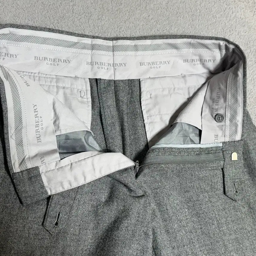 [BUNJANG] Burberry Golf Herringbone Check Gray Wool Pants / 30-31 버버리 골프 헤링본 체크 그레이 울팬츠