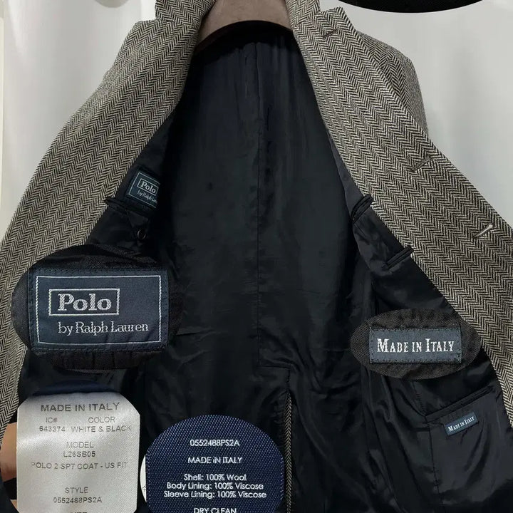 [BUNJANG] Polo Ralph Lauren Italian Herringbone Wool 3-Roll-2 Sport Coat Jacket / 폴로 랄프로렌 이태리 헤링본 울 3roll2 스포츠 코트 자켓