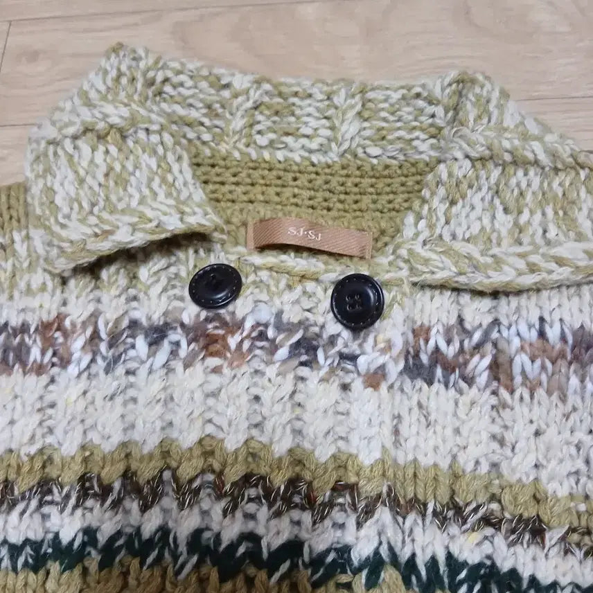 [BUNJANG] SJSJ Olive Knit Cardigan / SJSJ 모 니트 가디건