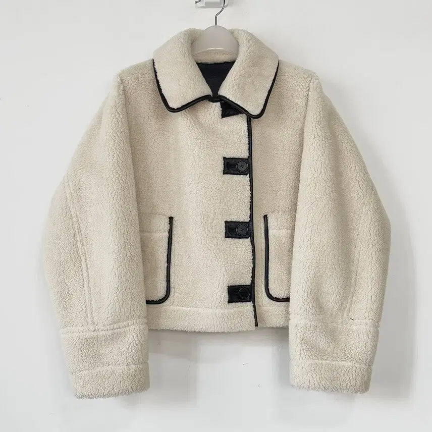[BUNJANG] Studio Tomboy Reversible Faux Shearling Jacket / 스튜디오 톰보이 23 리버시블 무스탕 자켓