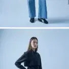 [BUNJANG] Collit Midi Crop Layered Set-Up Slim Long Sleeve Shirt / [새상품] 콜릿 미디 크롭 레이어드 셋업 슬림 긴팔 셔츠