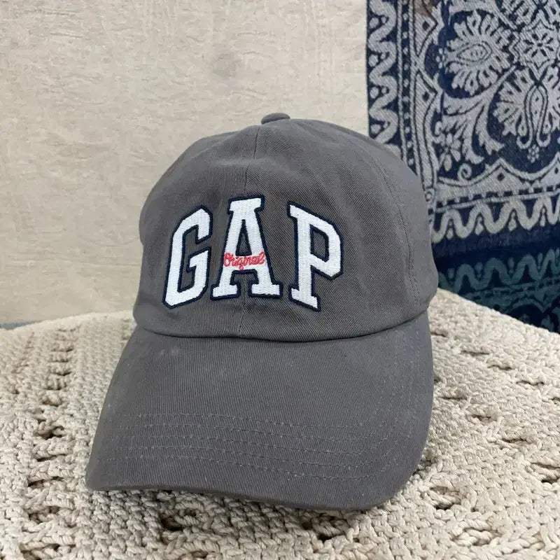 [BUNJANG] GAP Vintage Big Logo Gray Baseball Cap / [F] 갭 GAP 빈티지 빅로고 그레이 볼캡 야구 모자