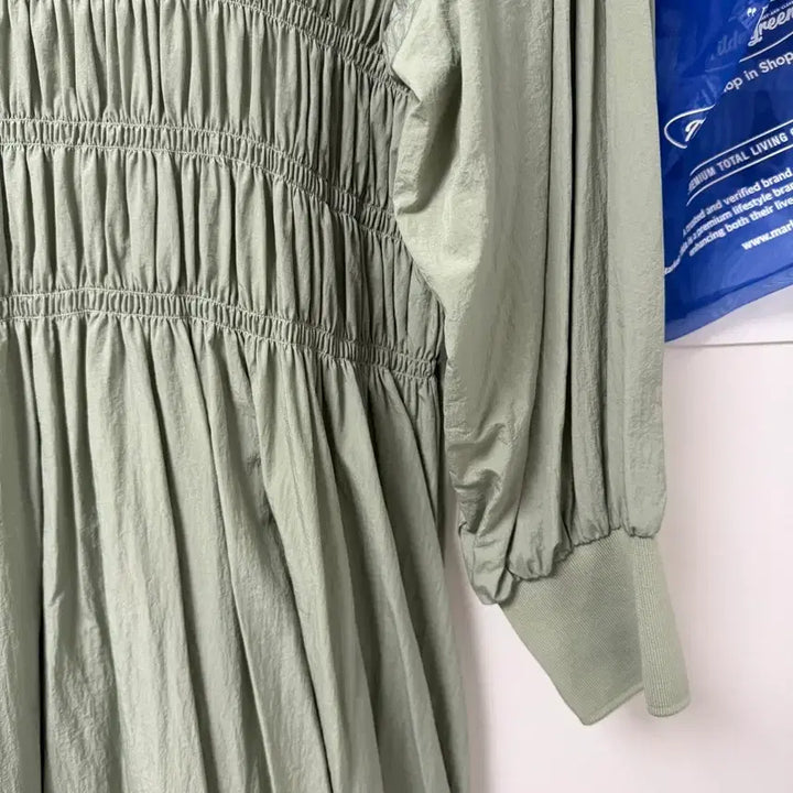 [BUNJANG] ZARA Shirred Long Anorak Dress - Khaki, S Size / 자라 셔링 롱 원피스 카키 /S사이즈 아노락원피스 맥시ops/무료배송