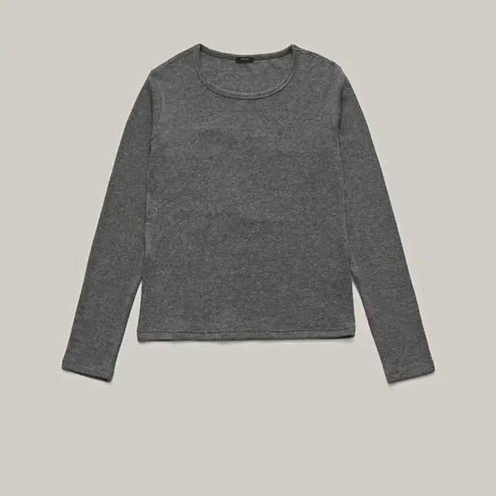 [BUNJANG] Shop M Round Neck Long Sleeve T-shirt / 샵엠 라운드넥티