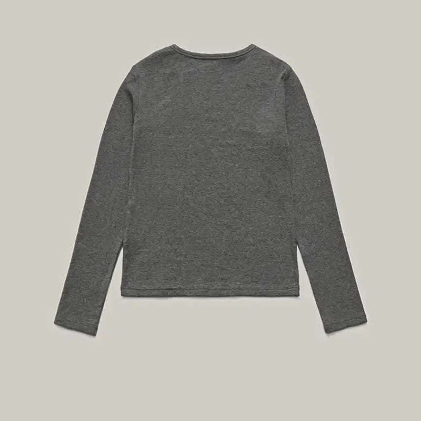 [BUNJANG] Shop M Round Neck Long Sleeve T-shirt / 샵엠 라운드넥티