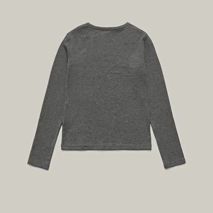 [BUNJANG] Shop M Round Neck Long Sleeve T-shirt / 샵엠 라운드넥티