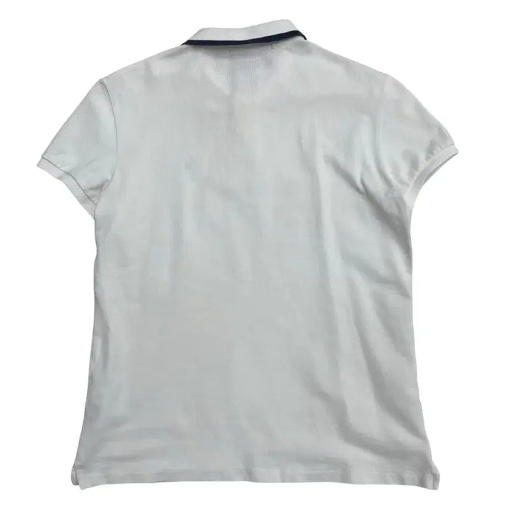 [BUNJANG] Polo Ralph Lauren Silver Pony Navy White Collar Short Sleeve Shirt / 폴로 랄프로렌 실버포니 네이비배색 화이트 카라 반팔 S