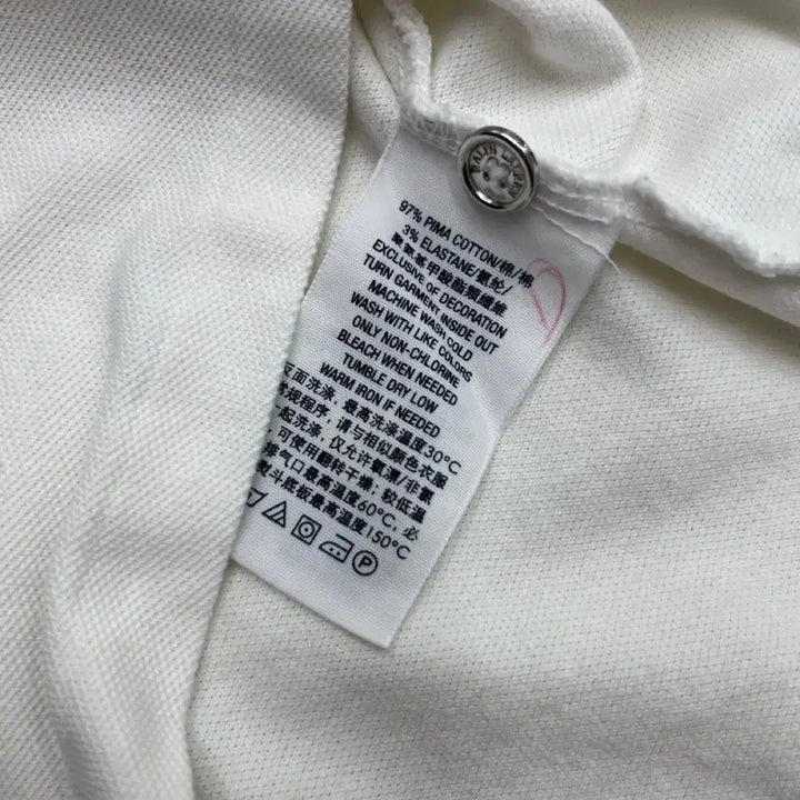 [BUNJANG] Polo Ralph Lauren Silver Pony Navy White Collar Short Sleeve Shirt / 폴로 랄프로렌 실버포니 네이비배색 화이트 카라 반팔 S
