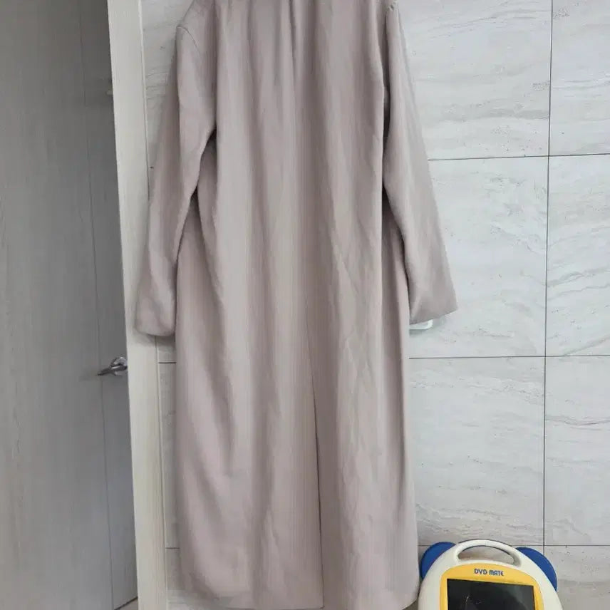 [BUNJANG] Blossom Beige Long Trench Coat Belt Set / 블로썸 베이지색 롱 트렌치코트 벨트 세트