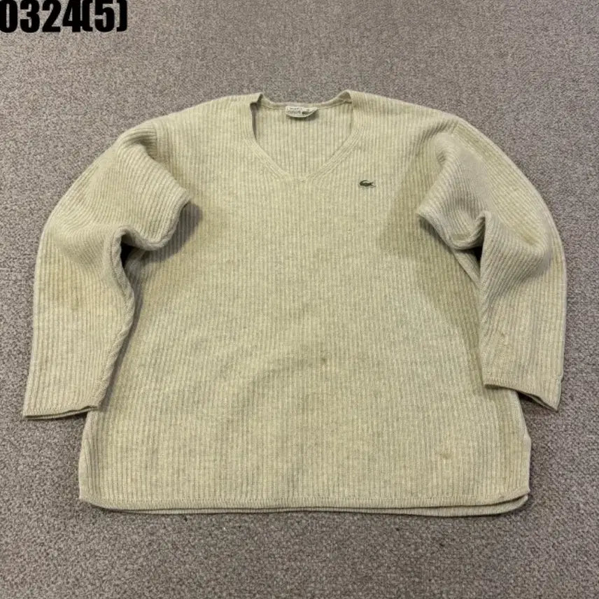 [SOLD OUT] 라코스테 V넥 니트 아이보리95 0324