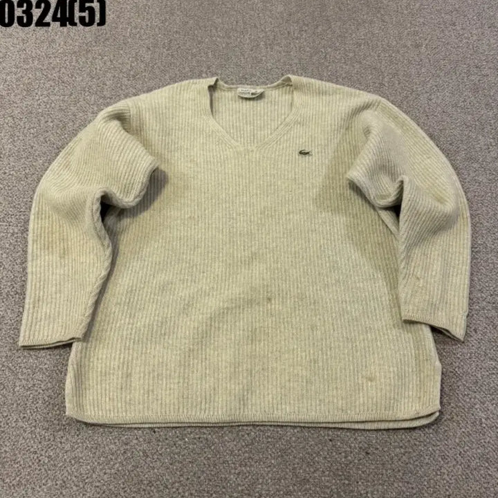 [SOLD OUT] 라코스테 V넥 니트 아이보리95 0324