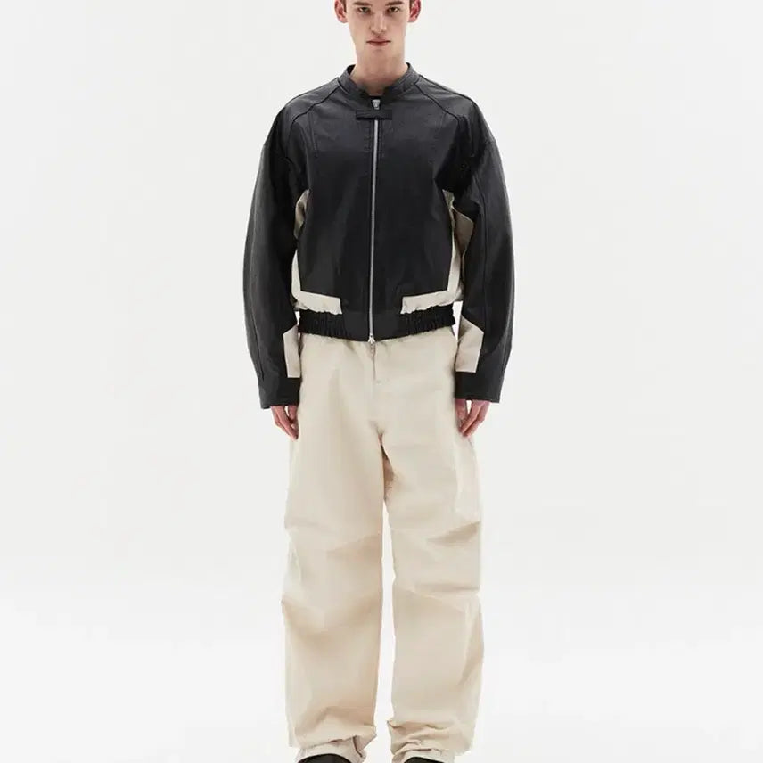 [BUNJANG] Thentter Denim Parachute Pants M - Cream / 디앤써 데님 파라슈트 팬츠 M