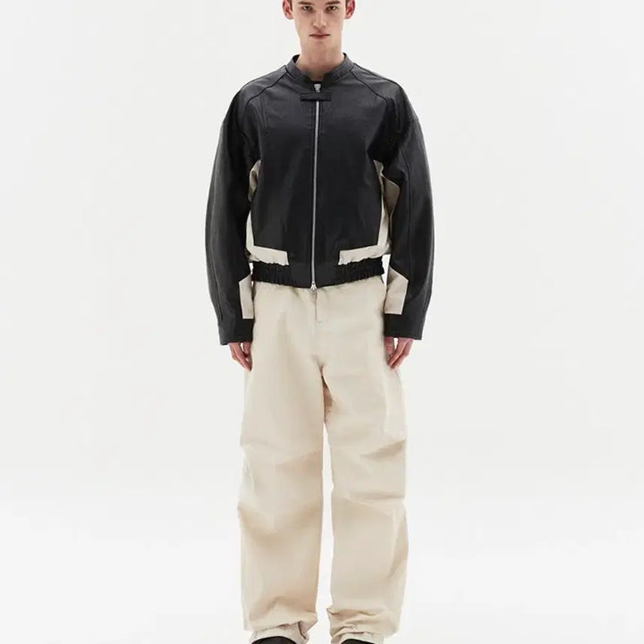 [BUNJANG] Thentter Denim Parachute Pants M - Cream / 디앤써 데님 파라슈트 팬츠 M