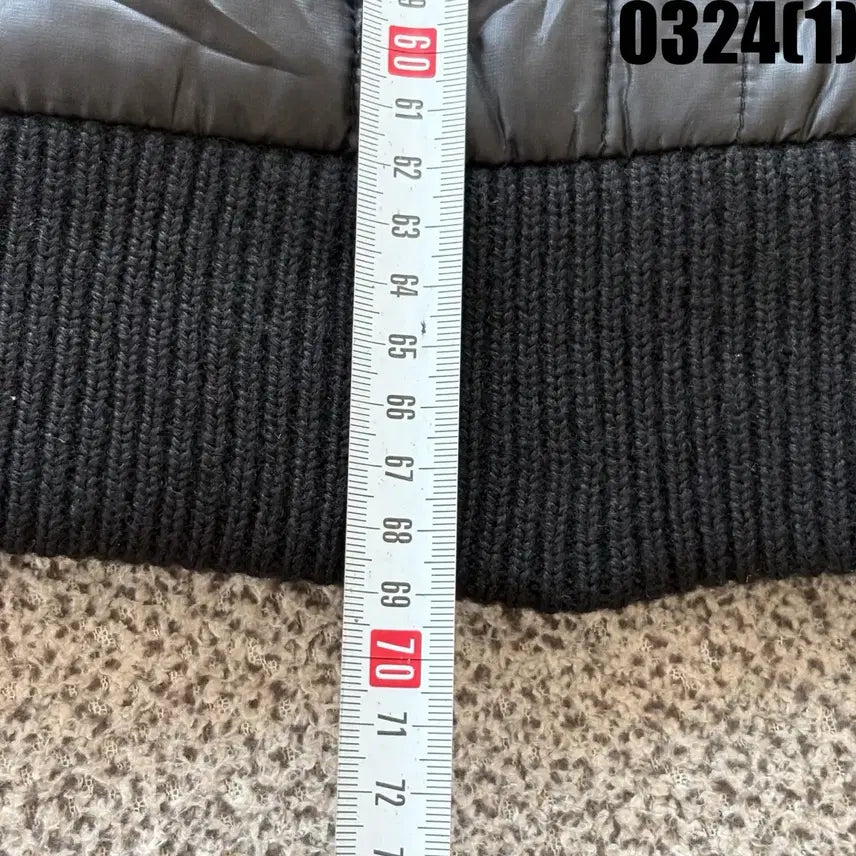 [SOLD OUT] LECAF 블랙 퀼팅 니트 혼방 자켓 100
