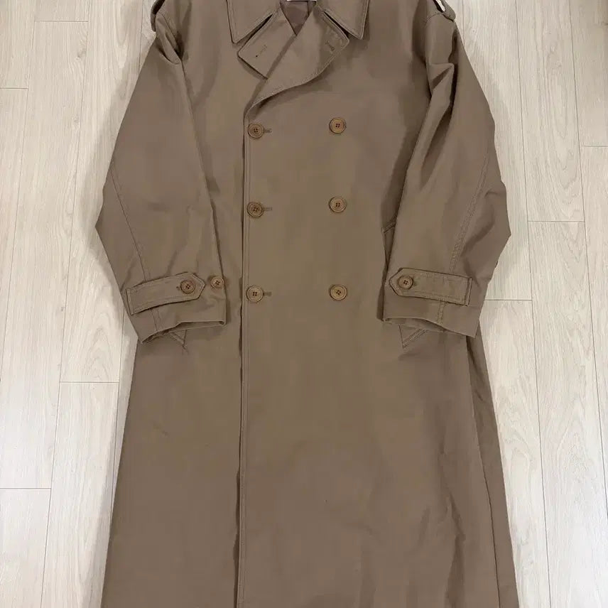 [BUNJANG] Insilence Oversized Trench Coat Sand Beige / [S]인사일런스 오버사이즈 트렌치코트 샌드베이지