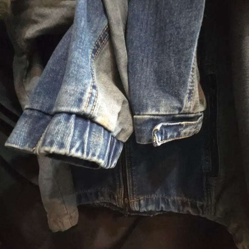 [BUNJANG] Travel Front Denim Windbreaker Blue / 트래블 프론트 백 데님 윈드 브레이커 블루