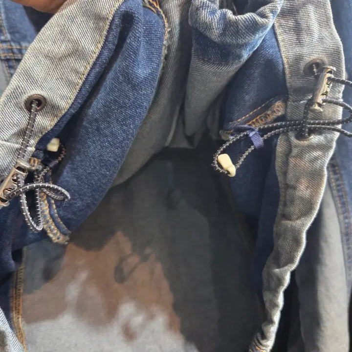 [BUNJANG] Travel Front Denim Windbreaker Blue / 트래블 프론트 백 데님 윈드 브레이커 블루