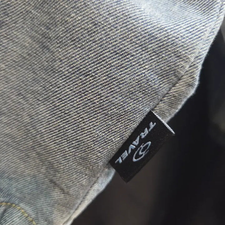 [BUNJANG] Travel Front Denim Windbreaker Blue / 트래블 프론트 백 데님 윈드 브레이커 블루