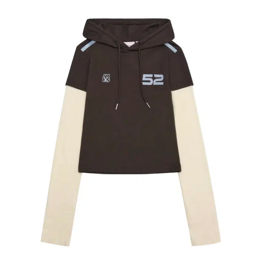 [BUNJANG] Ames Worldwide Hooded Layered Long Sleeve / 아메스월드 후디 레이어드 롱슬리브