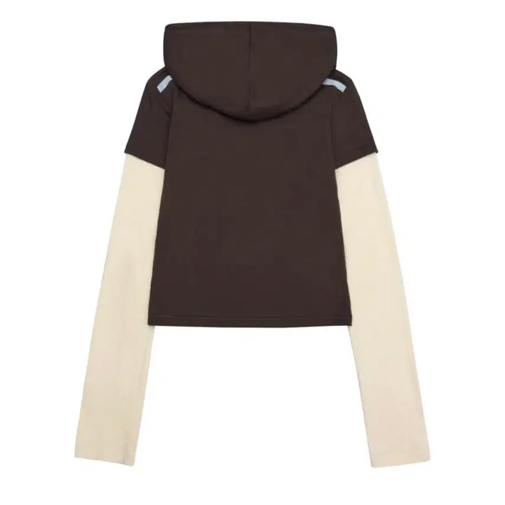 [BUNJANG] Ames Worldwide Hooded Layered Long Sleeve / 아메스월드 후디 레이어드 롱슬리브