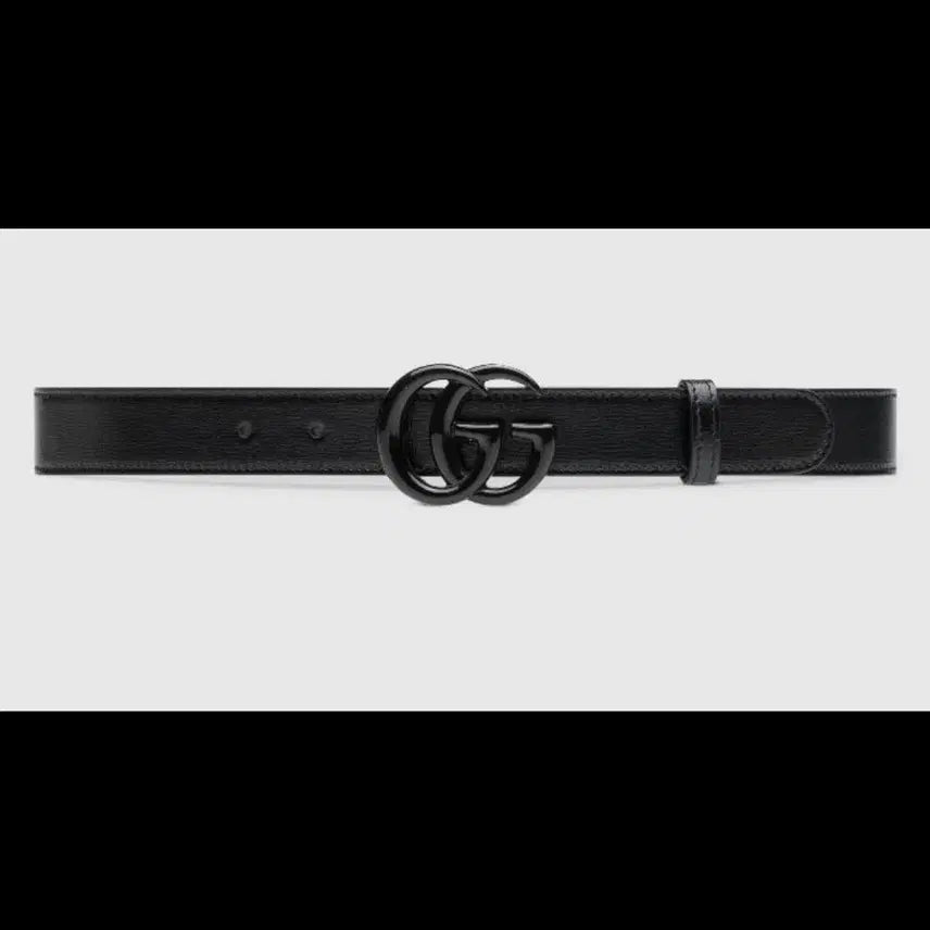 [BUNJANG] Gucci Marmont GG Black Leather Belt / 구찌 마몬트 GG 블랙 벨트