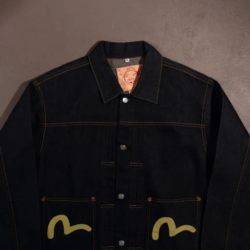 [BUNJANG] EVISU C511 Selvedge Denim Work Jacket / 에비수 셀비지 데님 워크자켓 C511