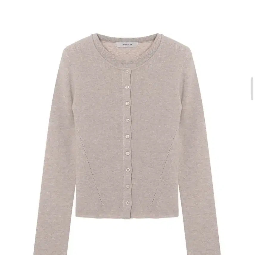[BUNJANG] Loeuvre Layered Knit Oatmeal Color Top / 루에브르 레이어드 니트 오트밀컬러
