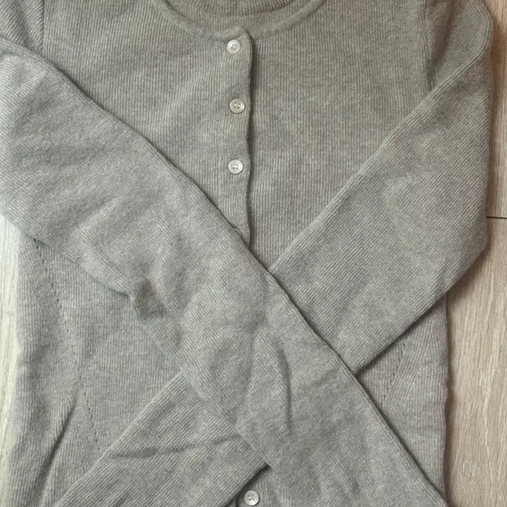 [BUNJANG] Loeuvre Layered Knit Oatmeal Color Top / 루에브르 레이어드 니트 오트밀컬러